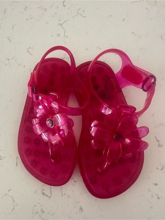 GAP Other - Gap Pink Jelly Sandals with Flower Accent